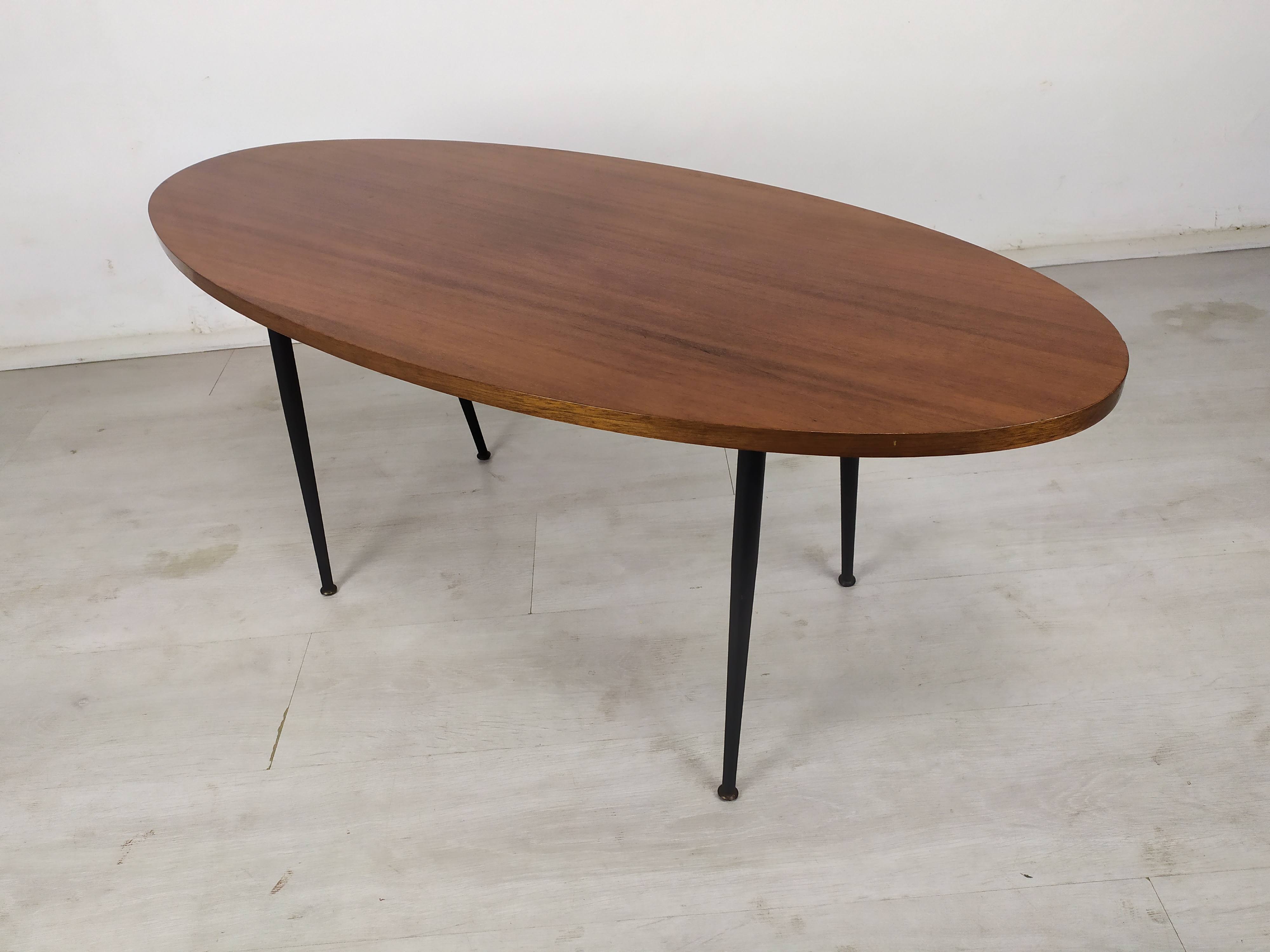 Vintage oval coffee table