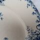 Round Gien porcelain dish with blue cyclamen motif