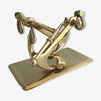 Letter carriers "marine anchors" in brass
