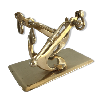 Letter carriers "marine anchors" in brass
