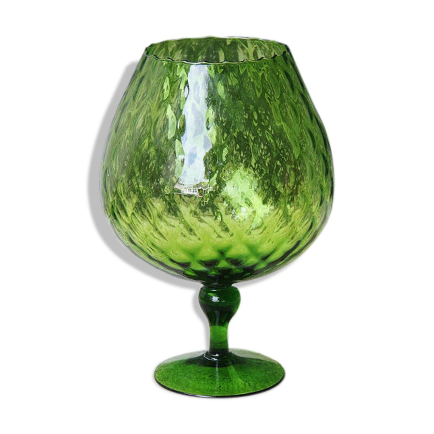 Green Italian vase, 1970 s