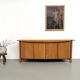 Enfilade galbée Maison Regain en orme massif, 1970