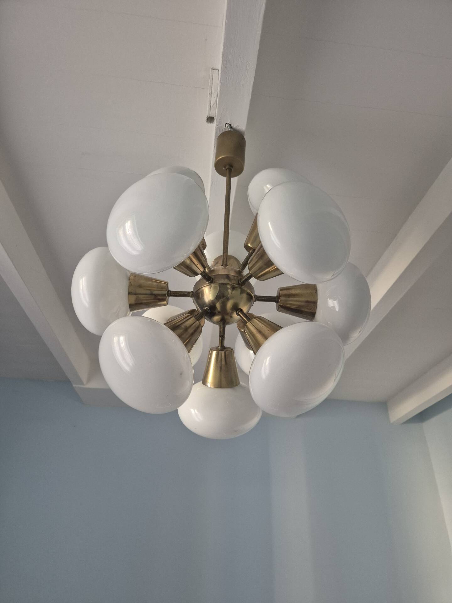 Sputnik Chandelier by Kamenecky Senov, Vintage Czechoslovak 1970s