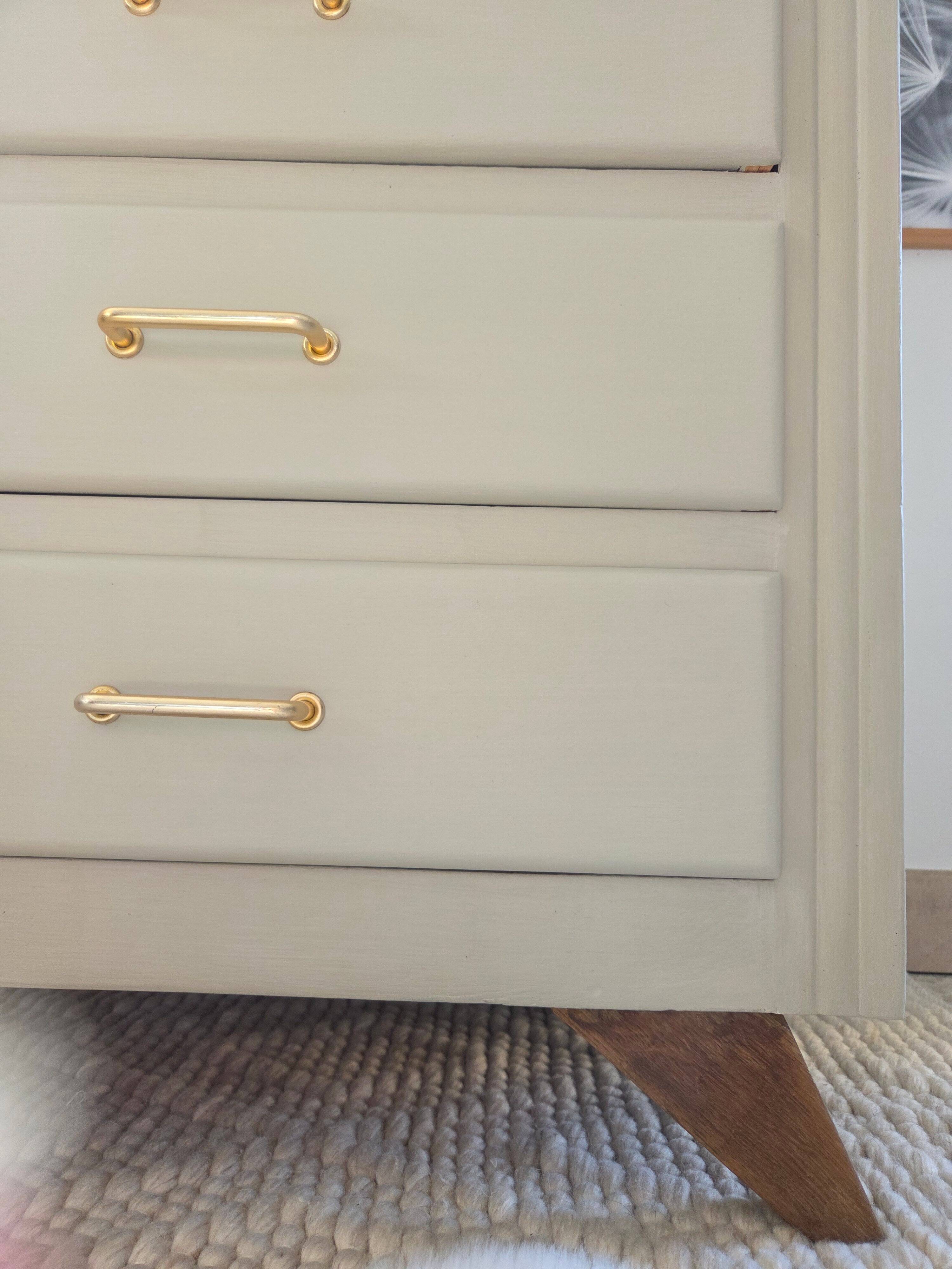 Chiffonnier 5 tiroirs et pieds compas vintage