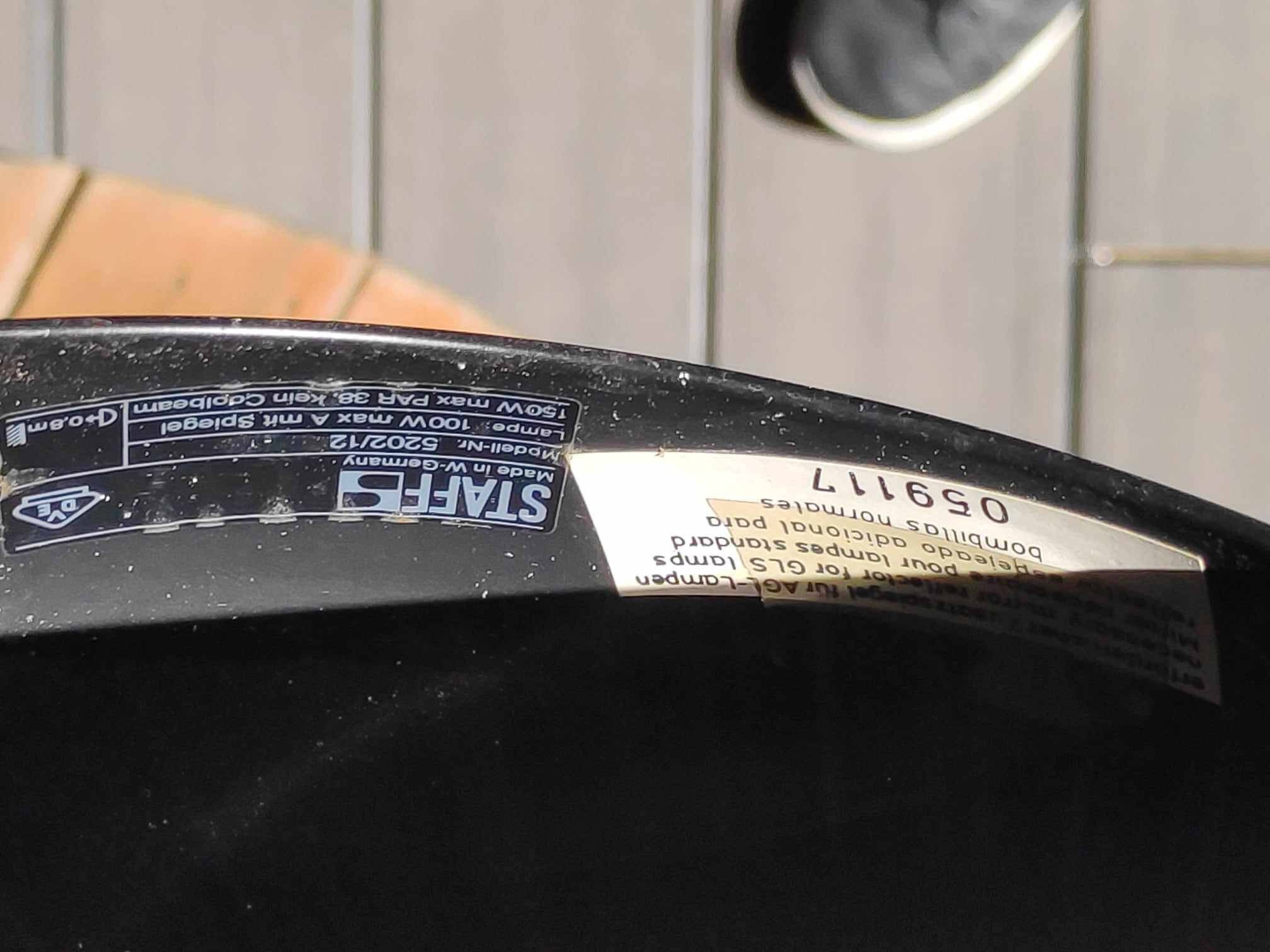 Set of 4 real STAFF pendant lights from the 70s