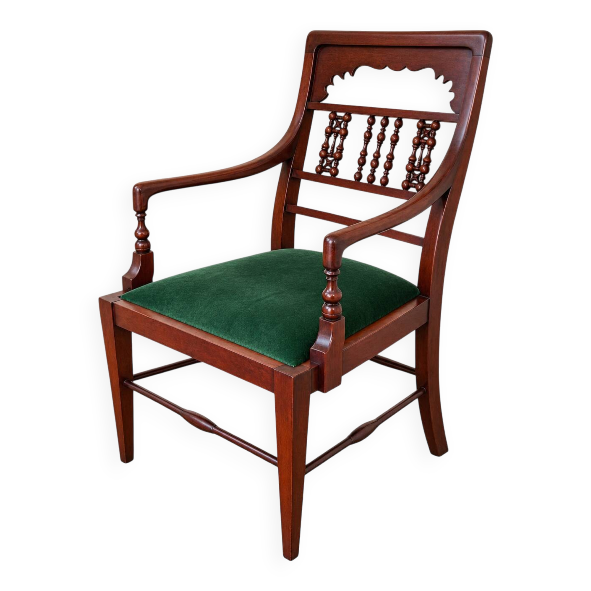 A mahogany armchair from the turn of the 19th and 20th centuries