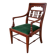 A mahogany armchair from the turn of the 19th and 20th centuries