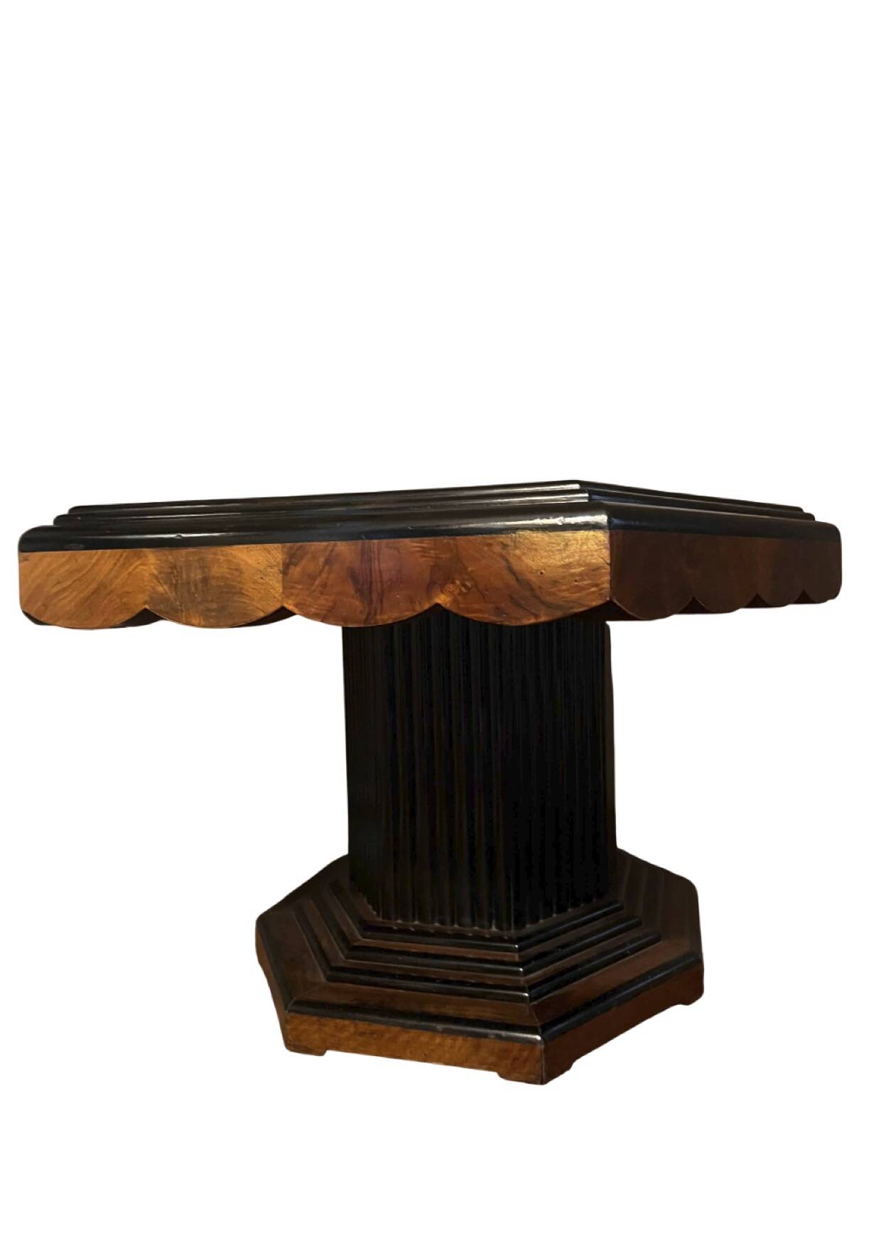 Art Deco dining table with marquetry