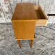 Vintage 1970s Wooden Nightstand with Case + Drawer