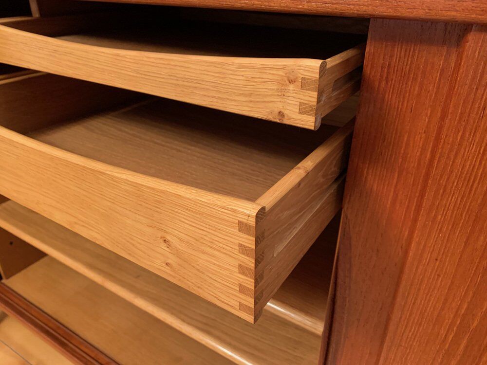 Danish highboard by Henning Kjaernulf for Bruno Hansen, 1960s