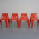 B1171 Fiberglass Stacking Chairs by Helmut Bätzner for Bofinger, 1960s, Set of 4