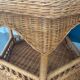 Rattan side table