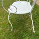 French wrought iron garden bench