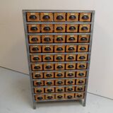 Vintage filing cabinet with 45 drawers