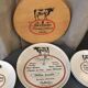 CHEESE SERVICE 12 PLATES AND PORCELAIN TRAY AUTEUIL CREATION JACQUES LOBJOY