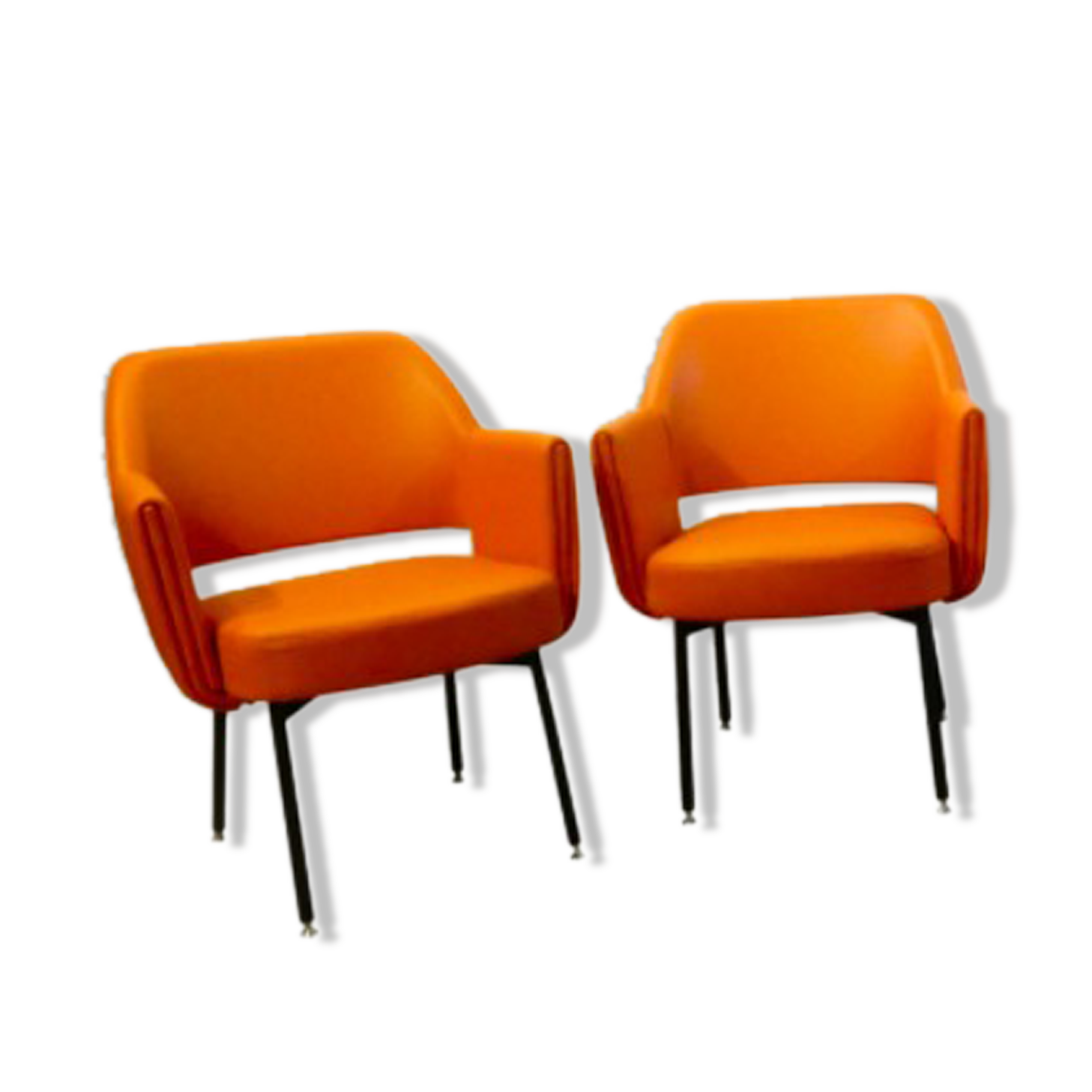 Armchairs model "Deauville", design by Marc and Pierre Simon, published by Airborne