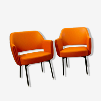 Armchairs model "Deauville", design by Marc and Pierre Simon, published by Airborne