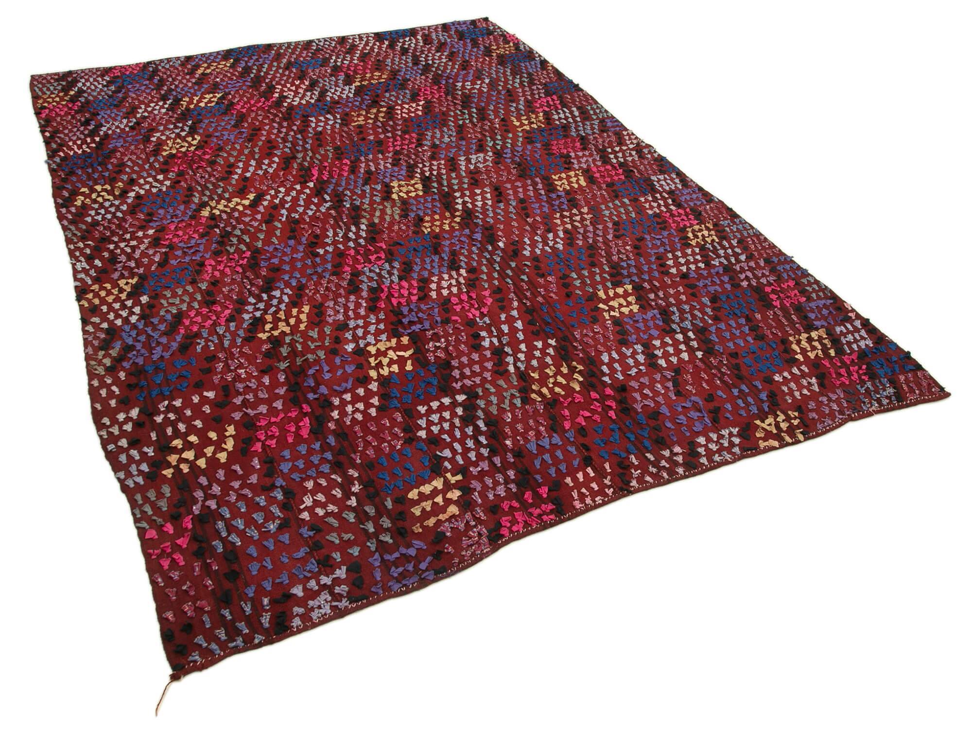 Turkish Handmade Vintage Anatolian Kilim 177 cm x 243 cm