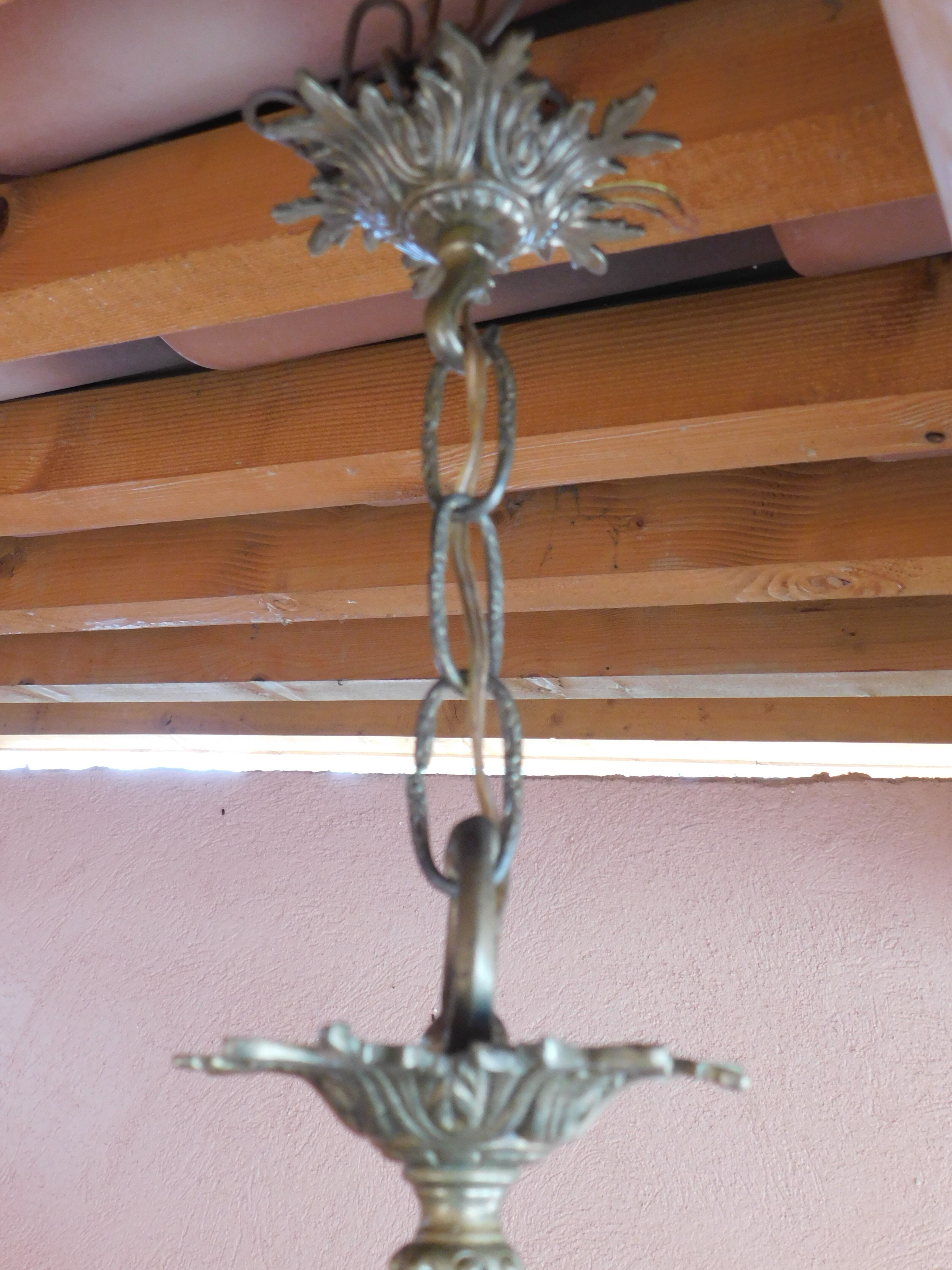 Plafonnier lustre pampilles ø 34 cm