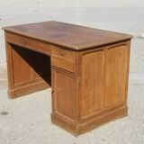 Old wooden administration office with sliding shelf