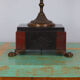 Old chandelier in bronze and marble, early 20th century