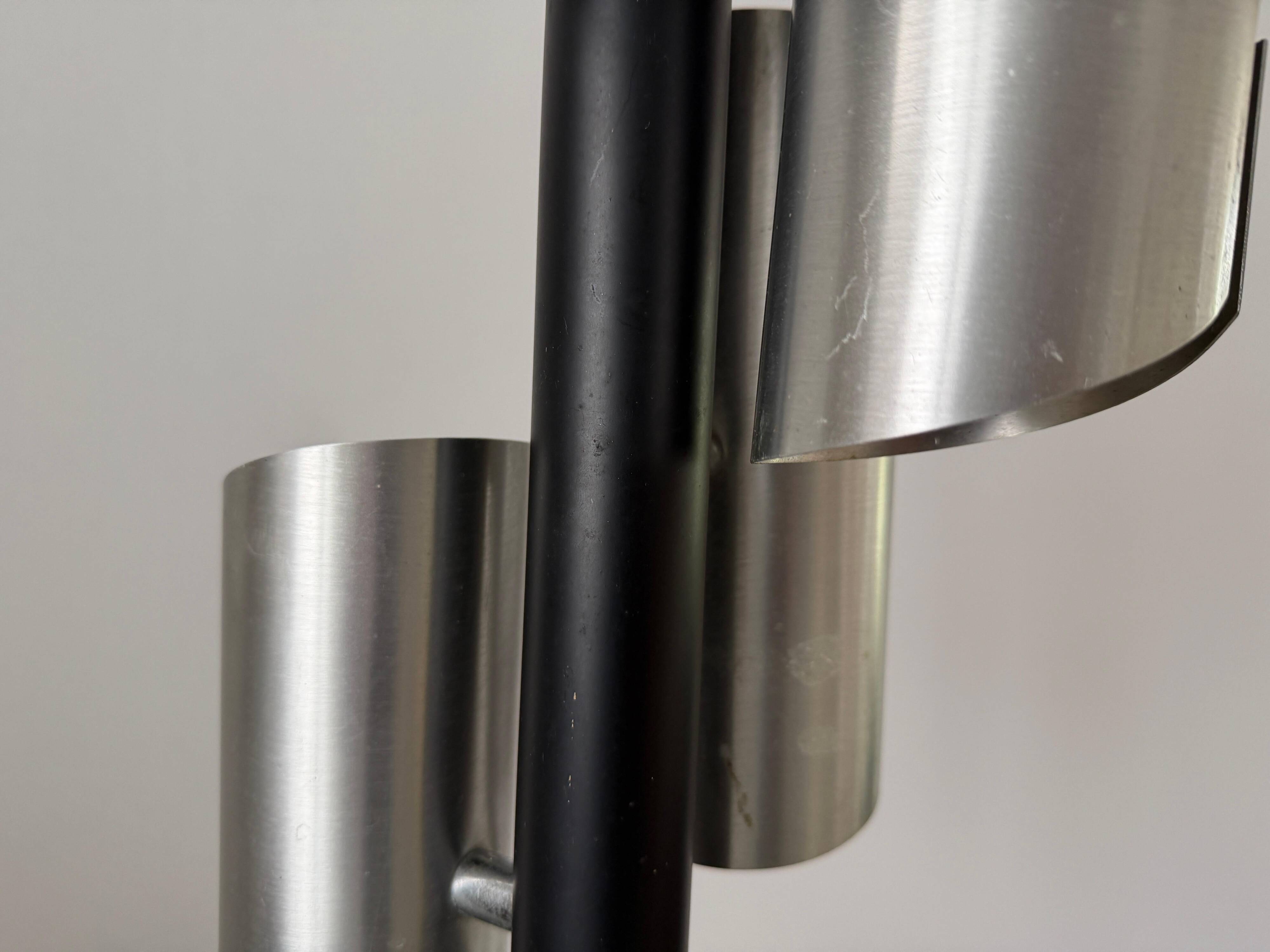 Metal ceiling light with 4 heads, 1960s, Germany