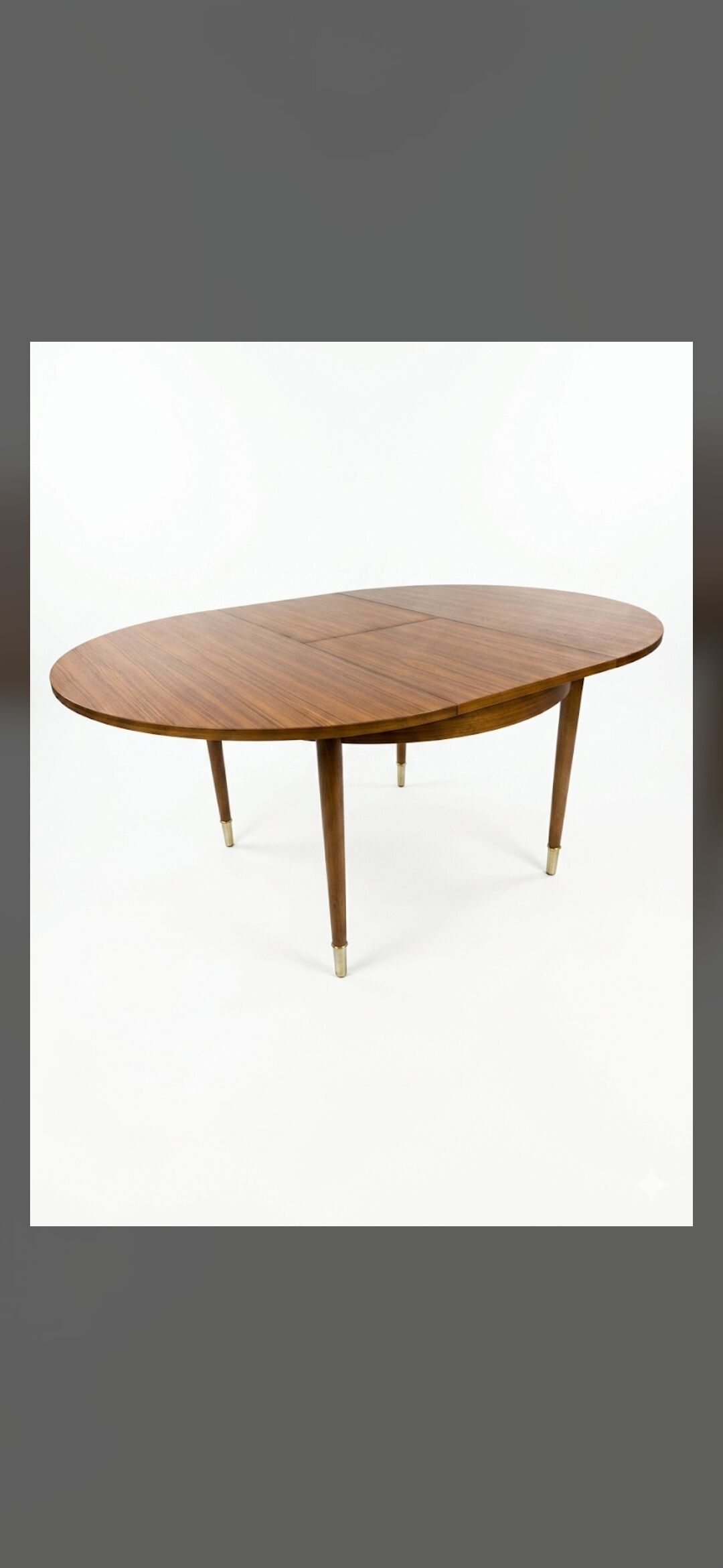 Table scandinave extensible en teck des années 60