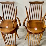 Set de 4 chaises de salle à manger en bois par Ercol