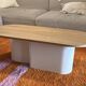 Noo.ma Looi Coffee Table – Wood & Beige – Scandinavian Design