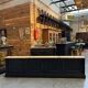 Large workshop cabinet with sliding doors