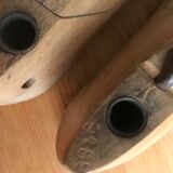 FORMER CHILDREN'S SHOE TREES (wood) the PAIR