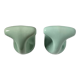 Pastel green porcelain hooks