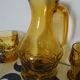 Amber glass orangeade service