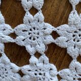 1 crochet doily, rectangular, old vintage
