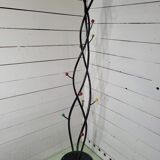 Vintage coat rack with multicolored ball