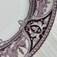 Antique English decorative porcelain plate "Poonah" by Brown-Westhead,