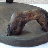 Old vine handles wooden tray