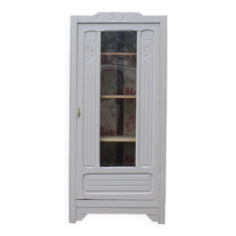 Armoire vitrée art déco vintage