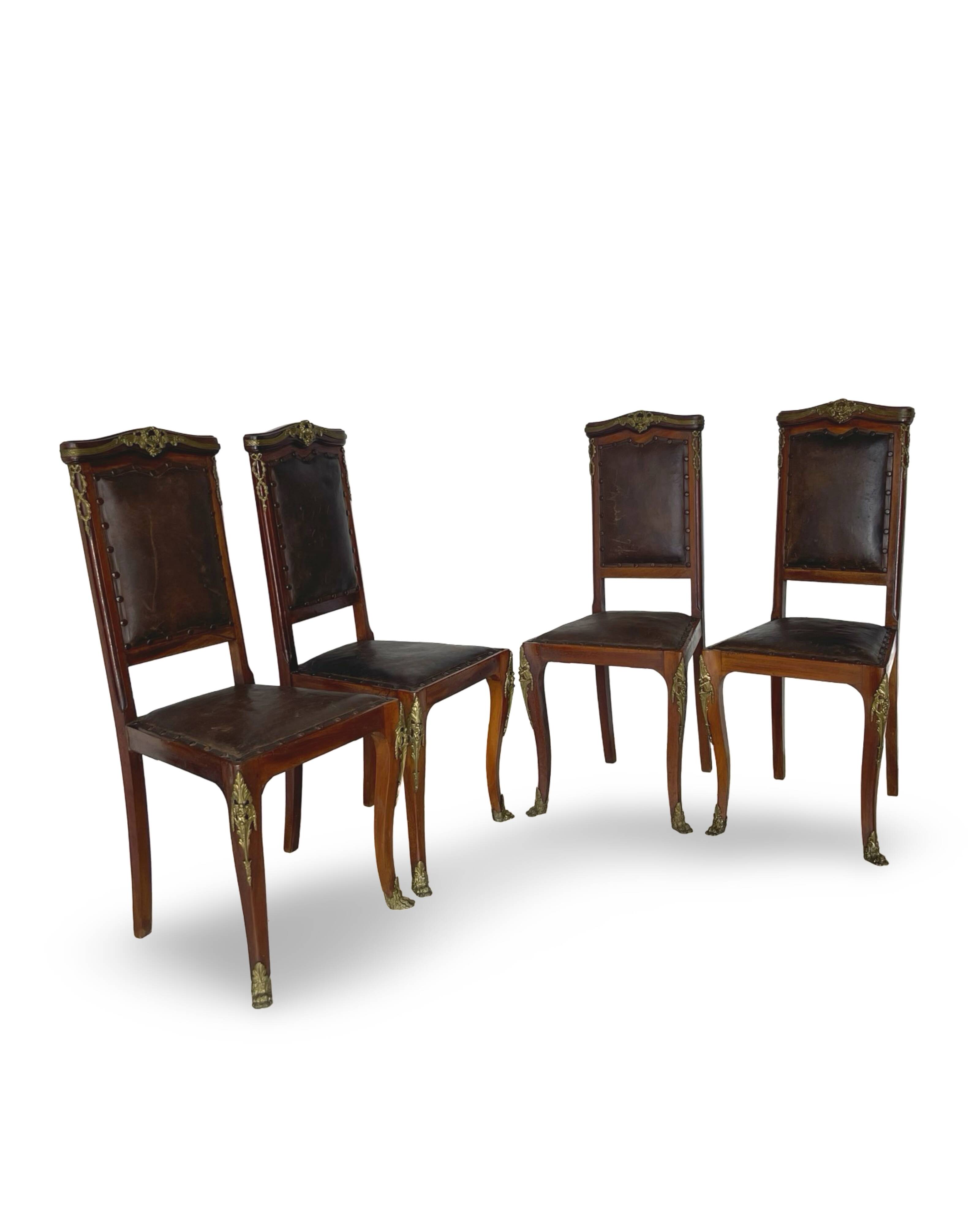 Italian art deco dining chairs 1920s