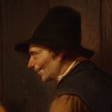 Flemish painting signed Venneman from the mid-19th century