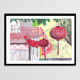 Les lampions de Hanoï - A4 - Dessin au pastel - Voyage - Vietnam - Asie