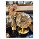 Lampes triptyque ambrées