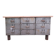 Antique workshop workbench, vintage, metal and wood