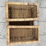 Vintage rattan chiffonier