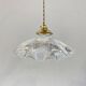 Holophane glass pendant light