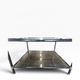 Vintage coffee table in smoked glass
