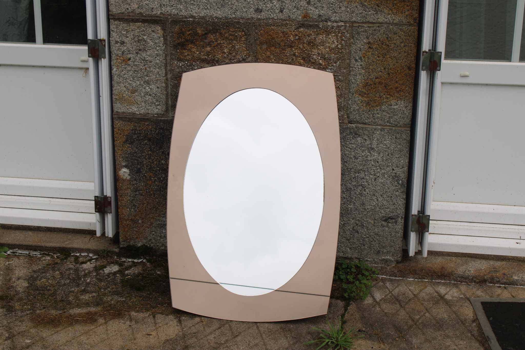 Smoked two-layer mirror 60s/70s