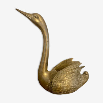 Bronze duck vase
