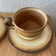 Pair of Longchamp earthenware cups