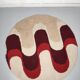Round carpet in circa wool 70 psychedelic 150cm